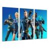Cuadro Moderno Fotografico de madera, Vídeo juego, Fortnite, Epic Games, 2017, azul