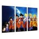 Cuadro Moderno Fotografico de madera, Vídeo juego, Dragon Ball, Son Goku, Evolución