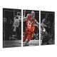 Cuadro Moderno Fotografico de madera, Deporte, balonesto, NBA, West, Kobe Bryant, Negro y rojo, Mamba