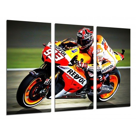 Cuadro Moderno Fotografico de madera, Deportes , Motor, 93, Wallpaper, Marck Marquez