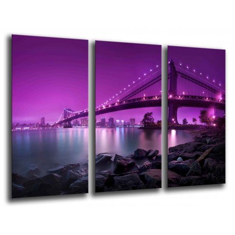 MULTI Wood Printings, Picture Wall Hanging, City San Francisco