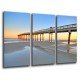 MULTI Wood Printings, Picture Wall Hanging, Landscape Beach Atardecer