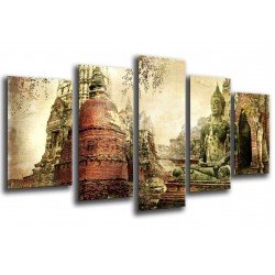 MULTI Wood Printings, Picture Wall Hanging, Buda Buddha, relaxation, relax