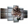 MULTI Wood Printings, Picture Wall Hanging, Buda Buddha, relaxation, relax