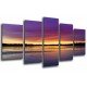 MULTI Wood Printings, Picture Wall Hanging, Landscape Lake Sunset, puesta of Sun