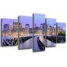Cuadro Moderno Fotografico base madera, Ciudad Nueva York, New York, Atardecer
