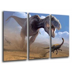 Cuadro Moderno Fotografico base madera, Dinosaurios, T-REX