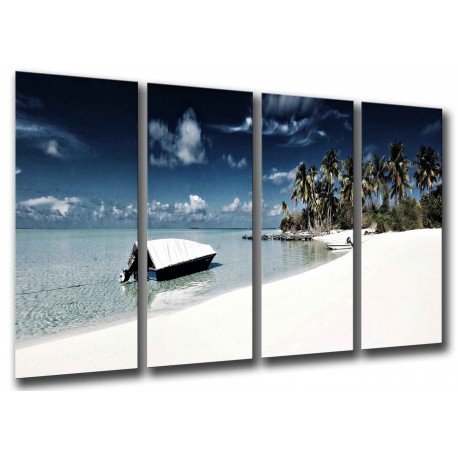 MULTI Wood Printings, Picture Wall Hanging, Landscape of Beach, Sea Suneado