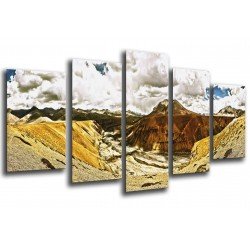 MULTI Wood Printings, Picture Wall Hanging, Landscape Desert Pano