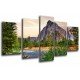 MULTI Wood Printings, Picture Wall Hanging, Landscape Forest Yosemite
