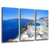 Cuadro Moderno Fotografico base madera, Paisaje Mar, Santorini, Grecia