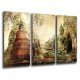 MULTI Wood Printings, Picture Wall Hanging, Buda Buddha, relaxation, relax