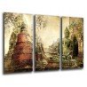 MULTI Wood Printings, Picture Wall Hanging, Buda Buddha, relaxation, relax