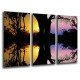 MULTI Wood Printings, Picture Wall Hanging, Sunset in the Bosque