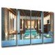 MULTI Wood Printings, Picture Wall Hanging, SPA Relax, relaxation Tropical