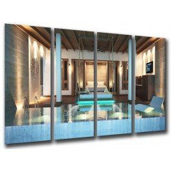 MULTI Wood Printings, Picture Wall Hanging, SPA Relax, relaxation Tropical