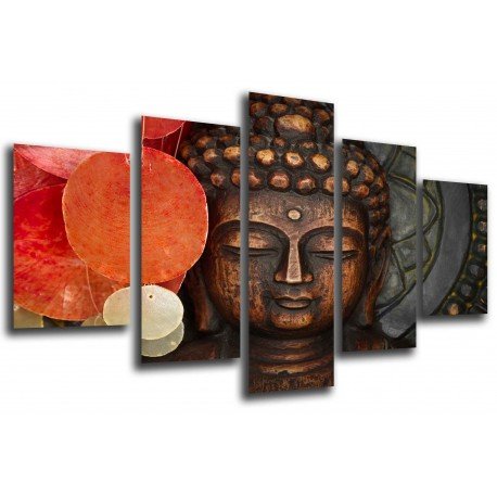 MULTI Wood Printings, Picture Wall Hanging, Buda Buddha, relaxation, relax