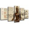 MULTI Wood Printings, Picture Wall Hanging, Buda Buddha, relaxation, relax