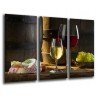 MULTI Wood Printings, Picture Wall Hanging, Wine Cellar, Cup of Red Wine of Rioja