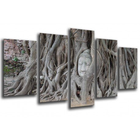 MULTI Wood Printings, Picture Wall Hanging, Buda Buddha, relaxation, relax