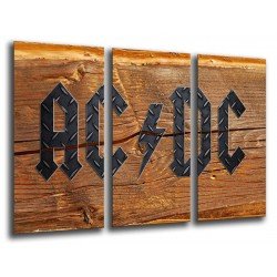 MULTI Wood Printings, Picture Wall Hanging, ACDC, Music Rock