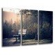 MULTI Wood Printings, Picture Wall Hanging, Bank in the Road del Forest, Nature