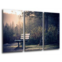 MULTI Wood Printings, Picture Wall Hanging, Bank in the Road del Forest, Nature