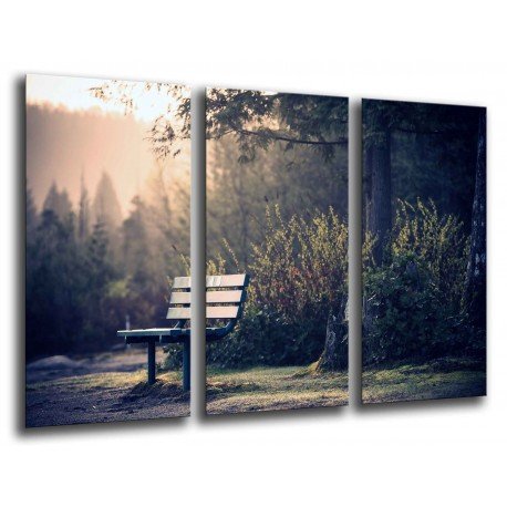 MULTI Wood Printings, Picture Wall Hanging, Bank in the Road del Forest, Nature