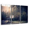 MULTI Wood Printings, Picture Wall Hanging, Bank in the Road del Forest, Nature