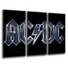 Cuadro Moderno Fotografico base madera, ACDC, Musica Rock