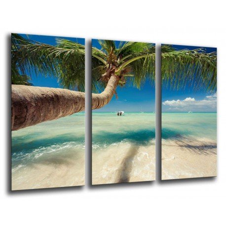 Cuadro Moderno Fotografico base madera, Paisaje Playa Tropical
