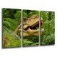 MULTI Wood Printings, Picture Wall Hanging, Dinosaurs, T-REX