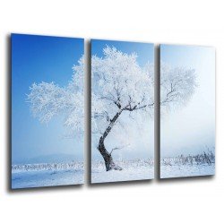 MULTI Wood Printings, Picture Wall Hanging, Landscape Winter, Tree Nevado