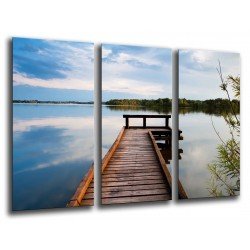 MULTI Wood Printings, Picture Wall Hanging, Lake Groningen, Atardecer