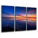 MULTI Wood Printings, Picture Wall Hanging, Landscape Sea Atardecer