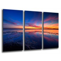 MULTI Wood Printings, Picture Wall Hanging, Landscape Sea Atardecer