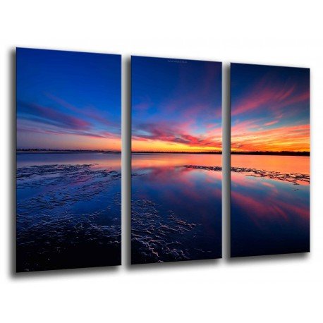 MULTI Wood Printings, Picture Wall Hanging, Landscape Sea Atardecer