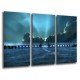 MULTI Wood Printings, Picture Wall Hanging, Landscape Sea Atardecer