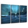 Cuadro Moderno Fotografico base madera, Paisaje Mar Atardecer