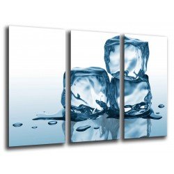 MULTI Wood Printings, Picture Wall Hanging, Cubes of Hielo
