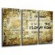 MULTI Wood Printings, Picture Wall Hanging, Letters Words Vintage, Love