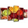 MULTI Wood Printings, Picture Wall Hanging, Flowers, Rosas