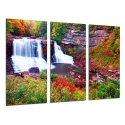 MULTI Wood Printings, Picture Wall Hanging, Landscape Waterfall River, Nature