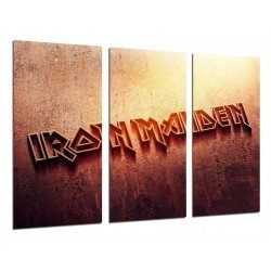 Cuadro Moderno Fotografico base madera, Iron Maiden, Rock, Musica