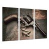 Cuadro Moderno Fotografico base madera, Armas, Balas, Guerra