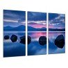 Cuadro Moderno Fotografico base madera, Atardecer Mar