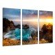 MULTI Wood Printings, Picture Wall Hanging, Creek, Beach Sea, Atardecer