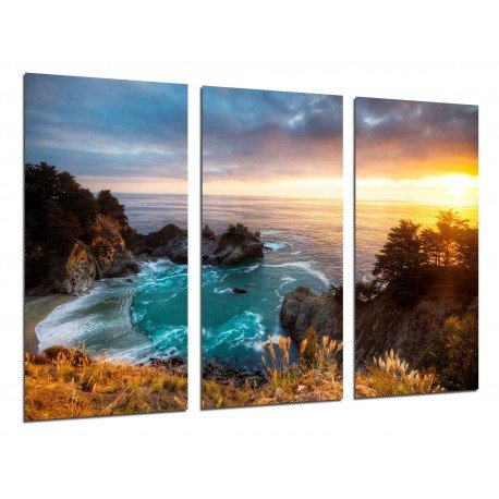 MULTI Wood Printings, Picture Wall Hanging, Creek, Beach Sea, Atardecer