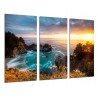 Cuadro Moderno Fotografico base madera, Cala, PLaya Mar, Atardecer