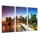 MULTI Wood Printings, Picture Wall Hanging, City New York Noche